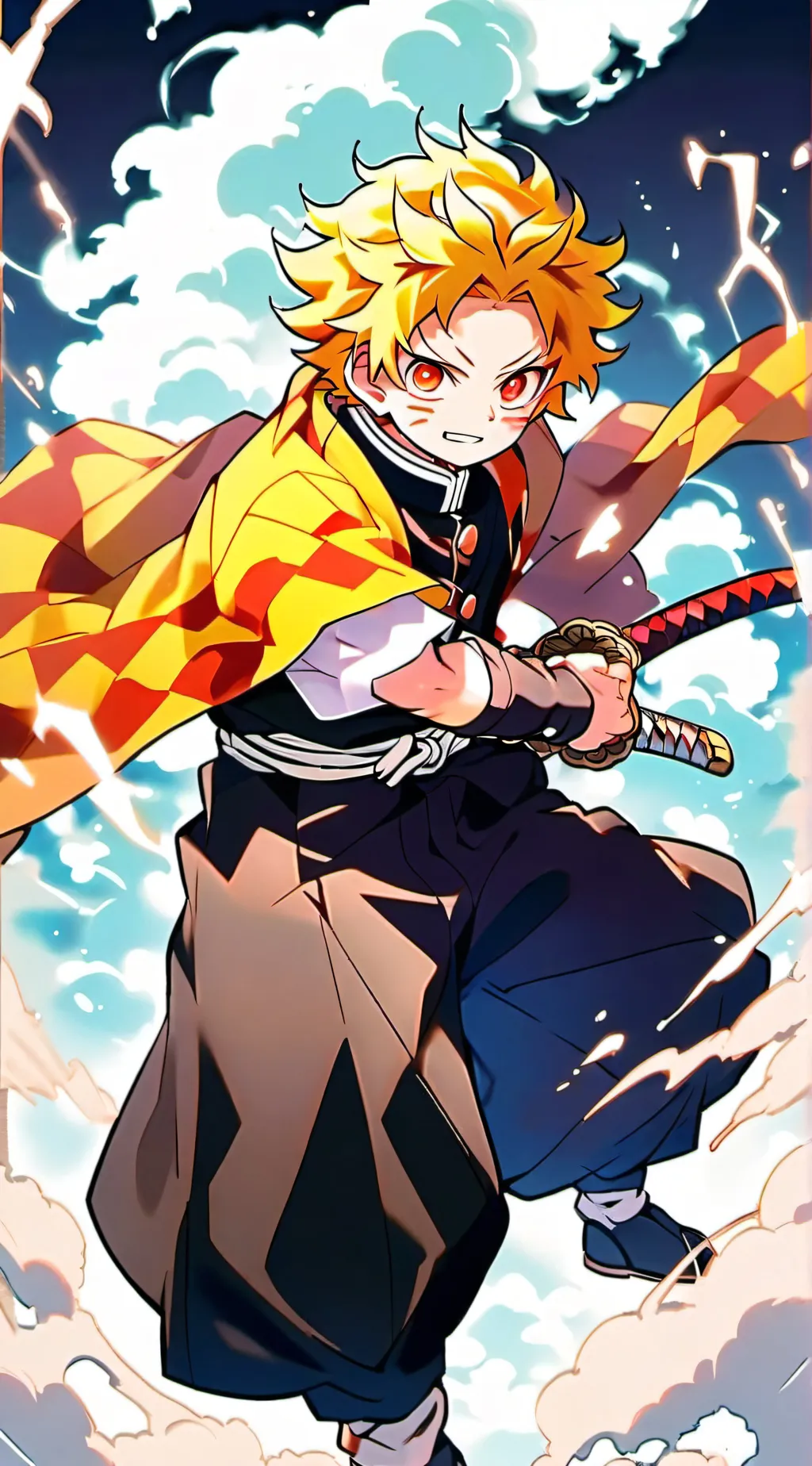 ai character: Zenitsu Agatsuma  background