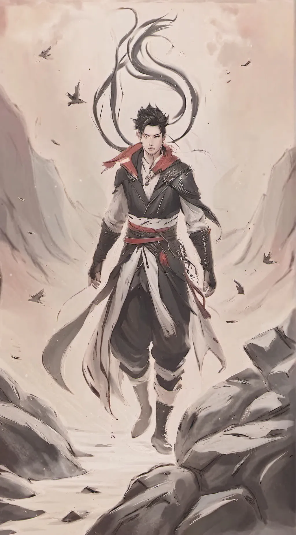 ai character: Kai  background