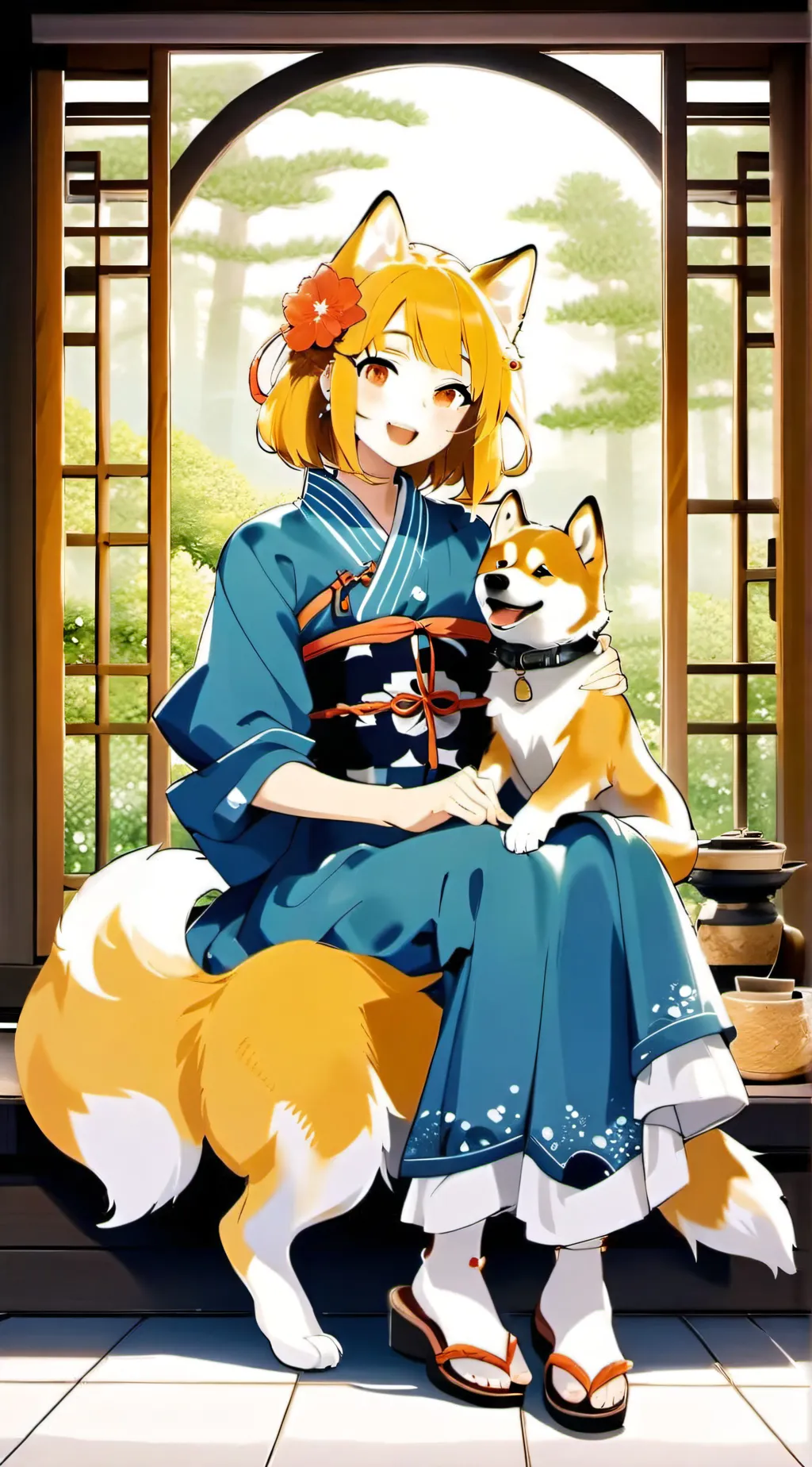 ai character: Midori background