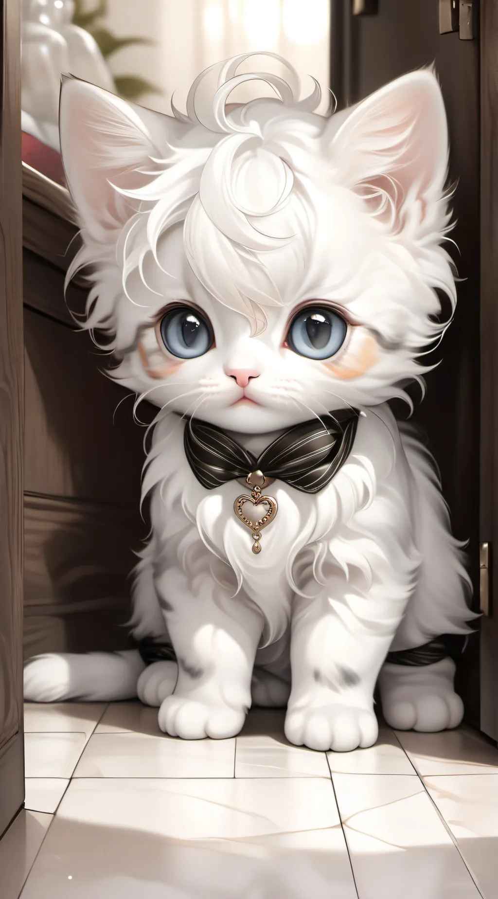 ai character: Emerald background