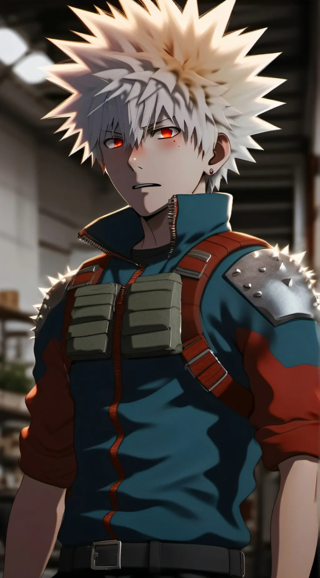 ai character: Pro hero Katsuki background