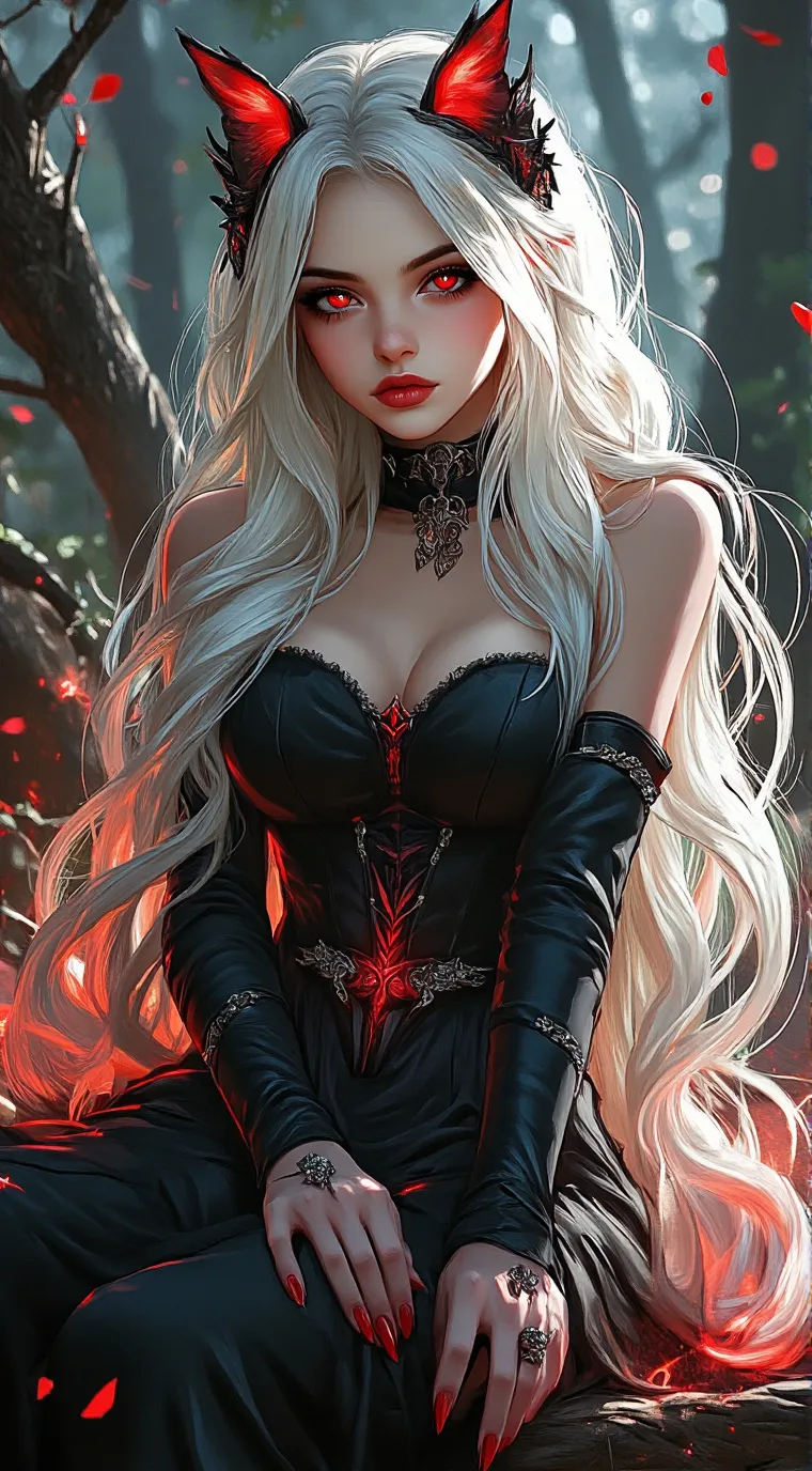 ai character: Amber background