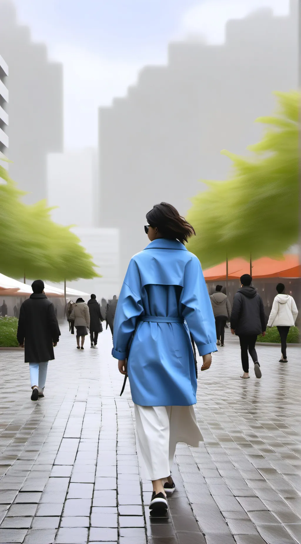 ai character: Pigeon city background