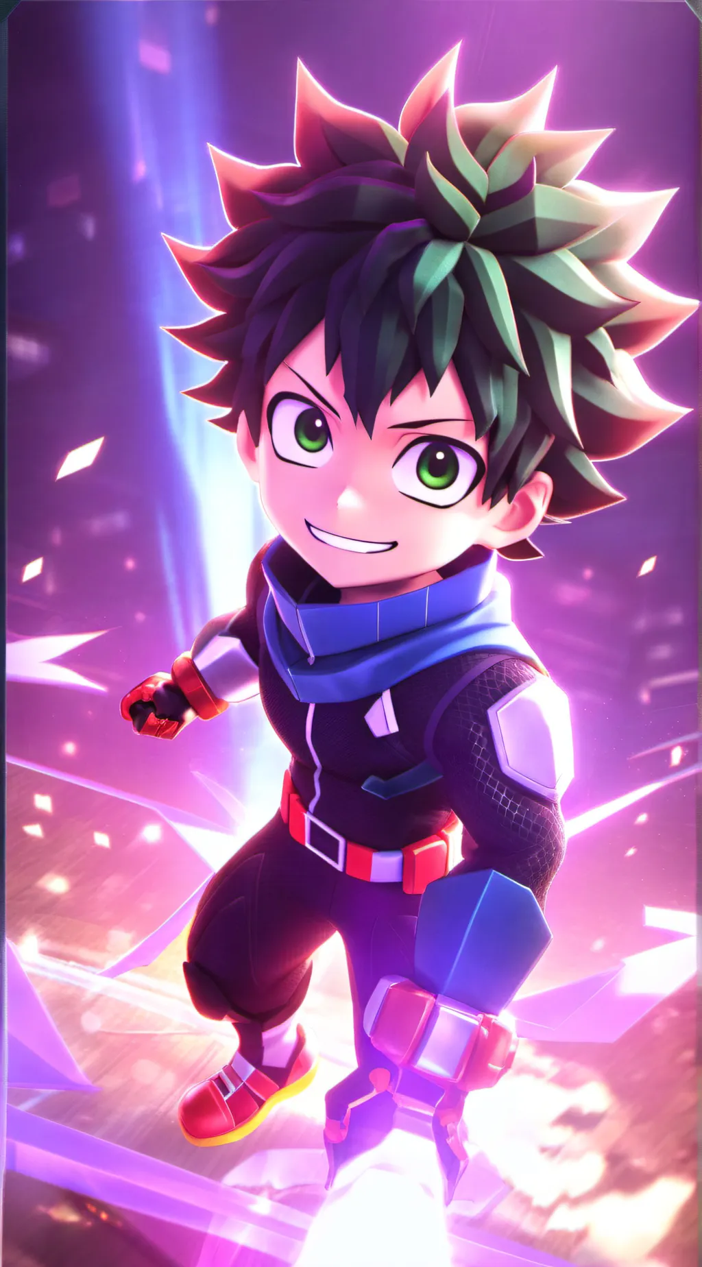 ai character: Mha Halloween background