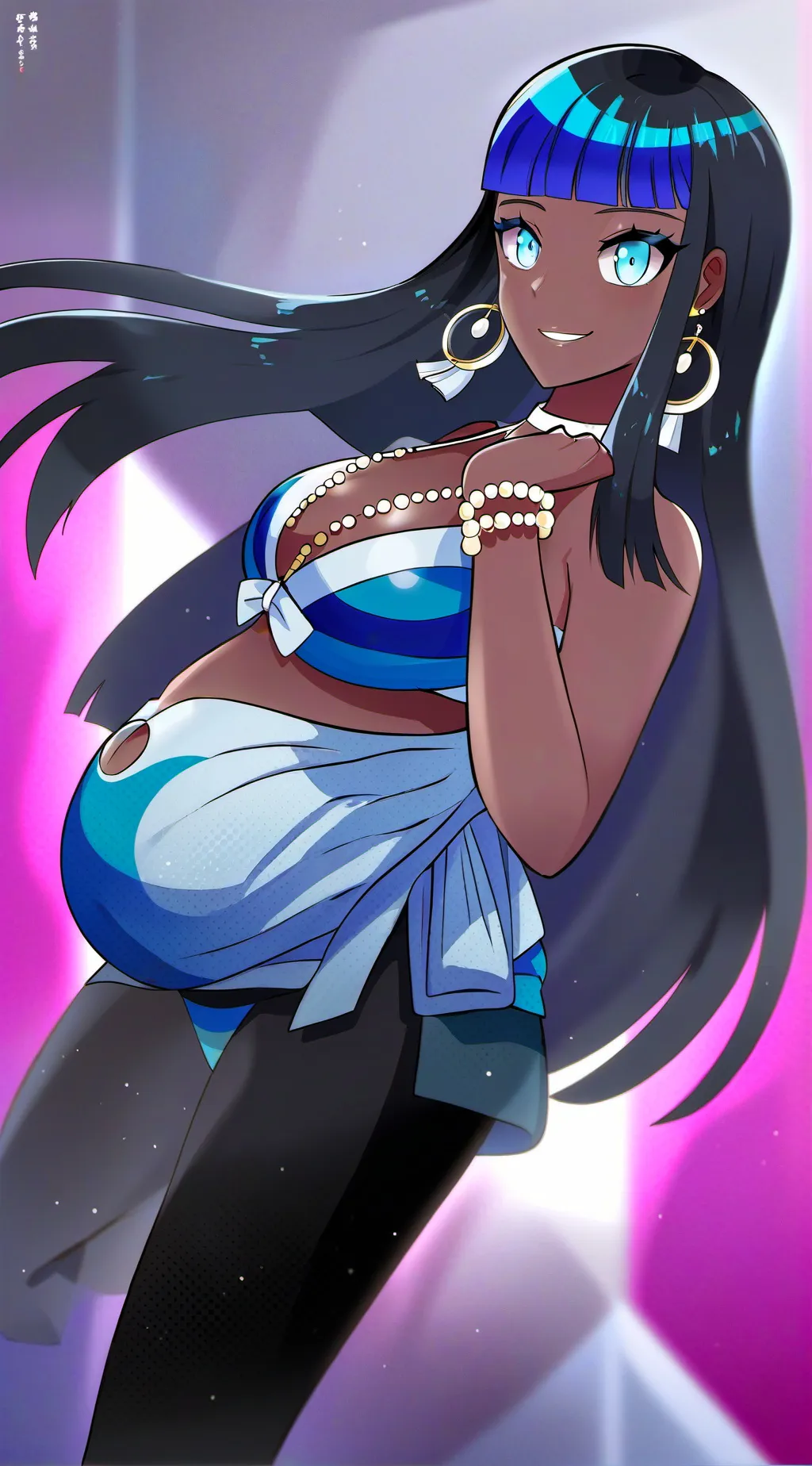 ai character: Nessa (Pregnant) background