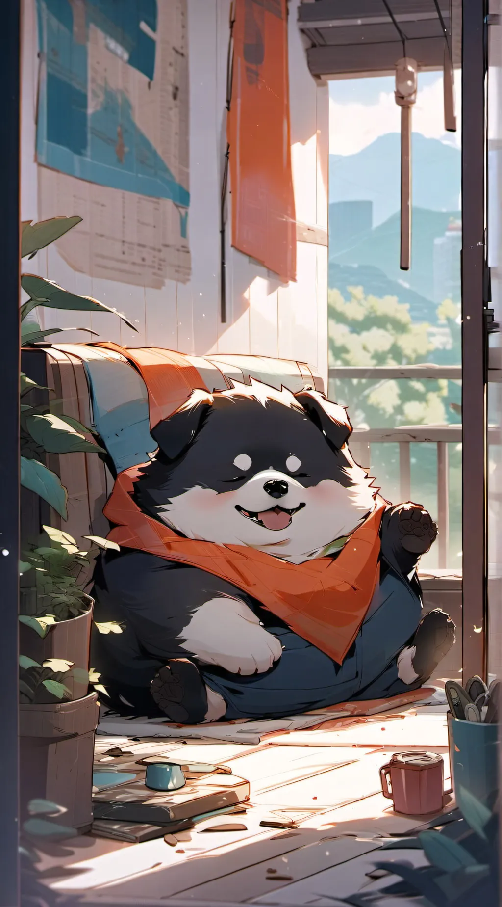 ai character: doggo background