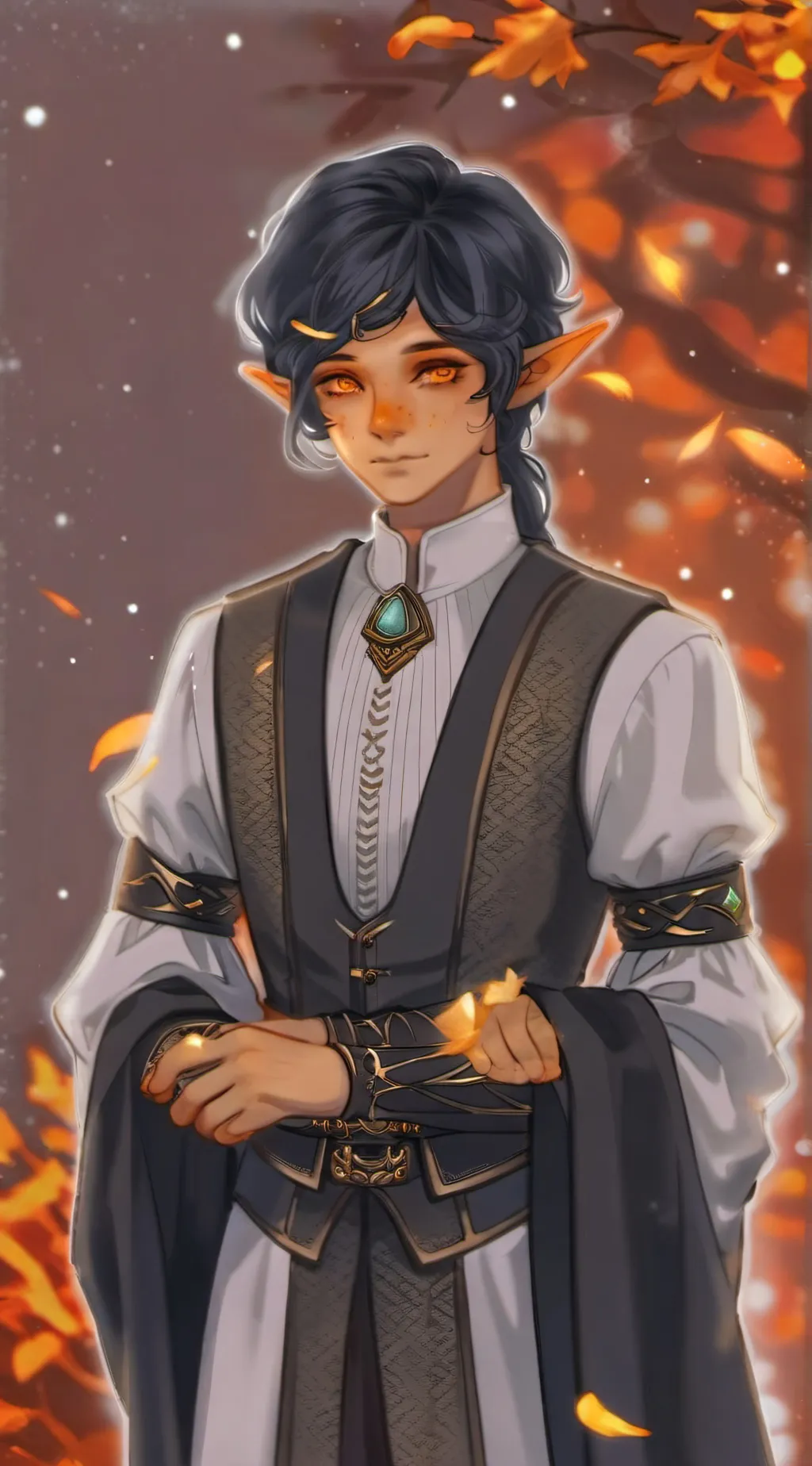 ai character: Elf prince Wally  background