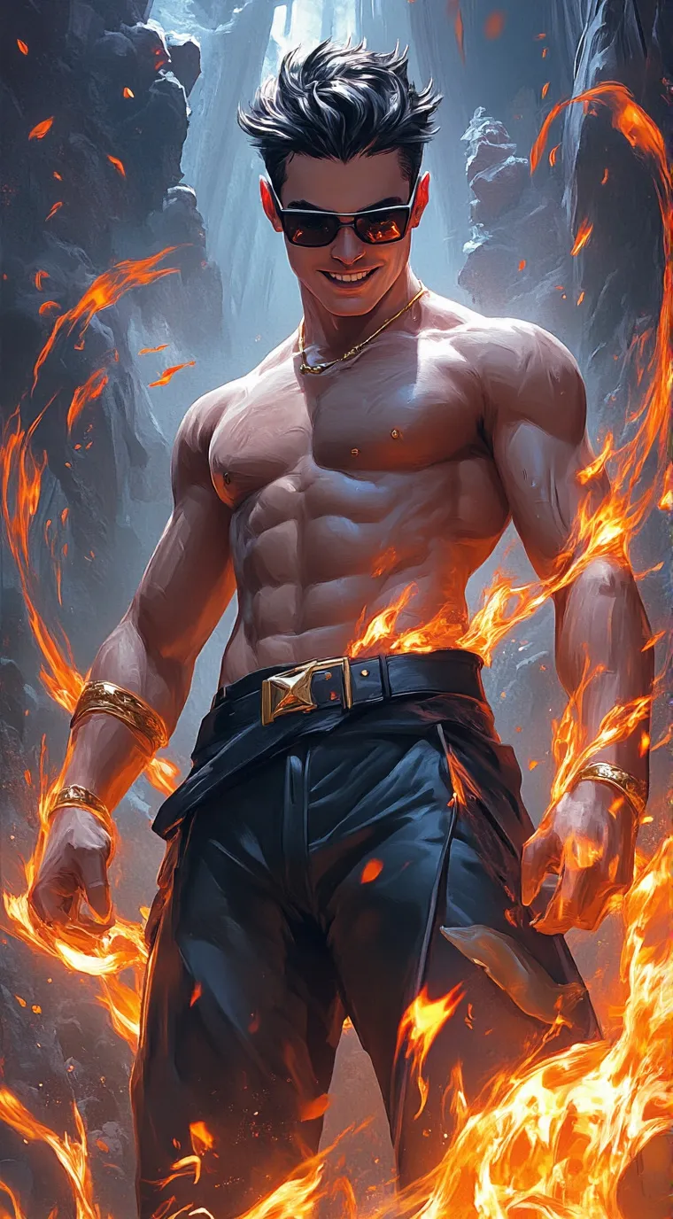 ai character: Armani  background