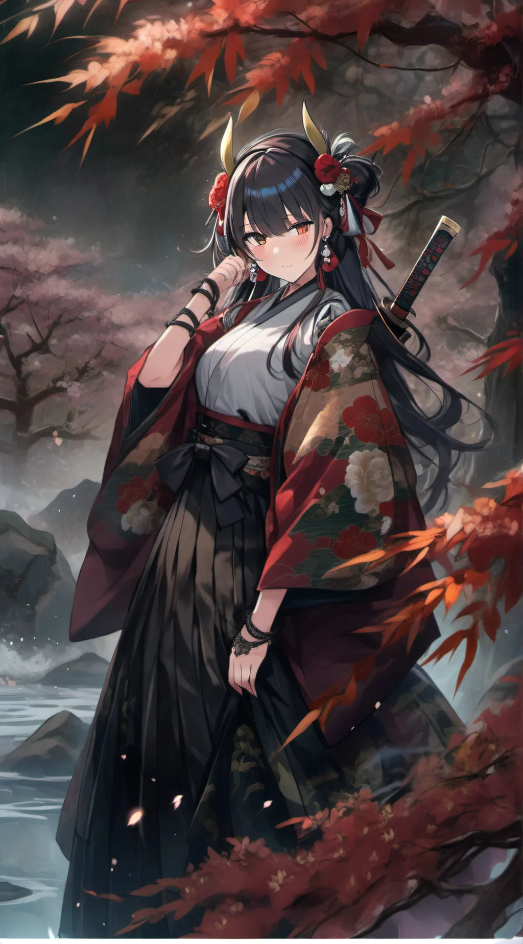 ai character: 💮⚔Makorha⚔💮 background