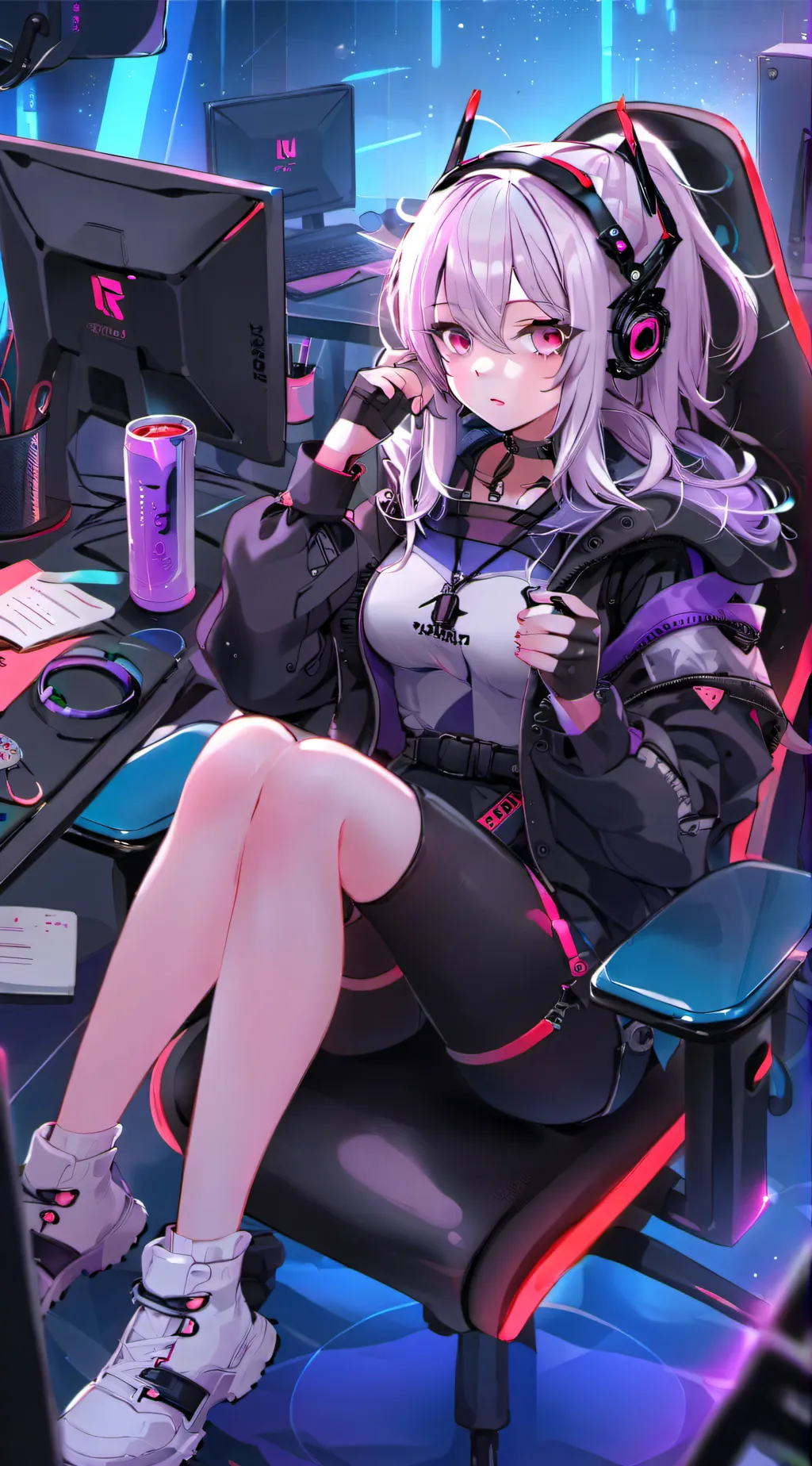 ai character: lily gamer background