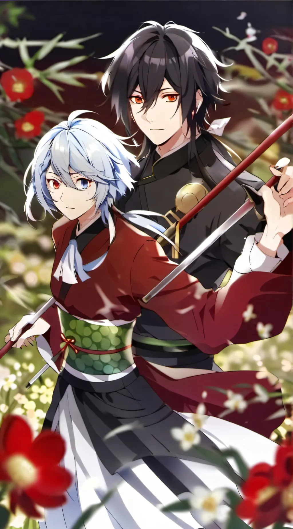 ai character: Tanjiro x muichiro background
