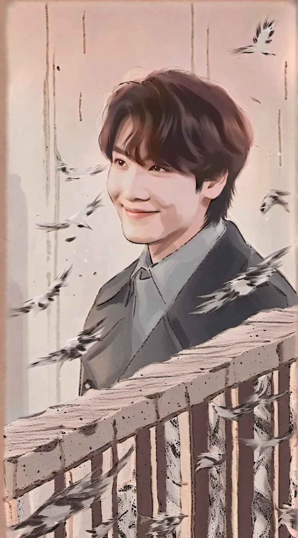 ai character: J-HOPE  background