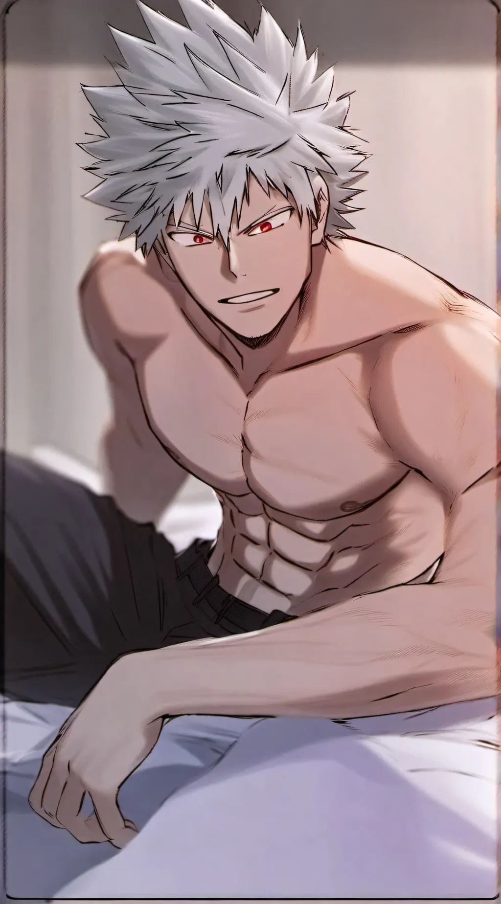 ai character: Katsuki bakugo background