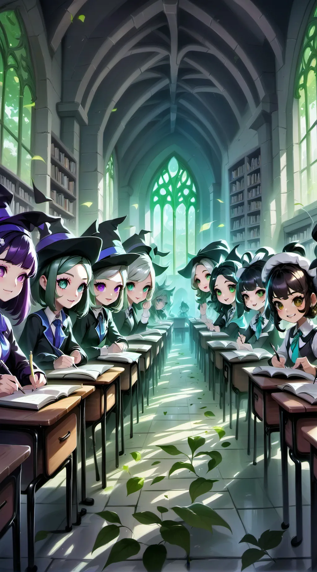 ai character: The girls!  background
