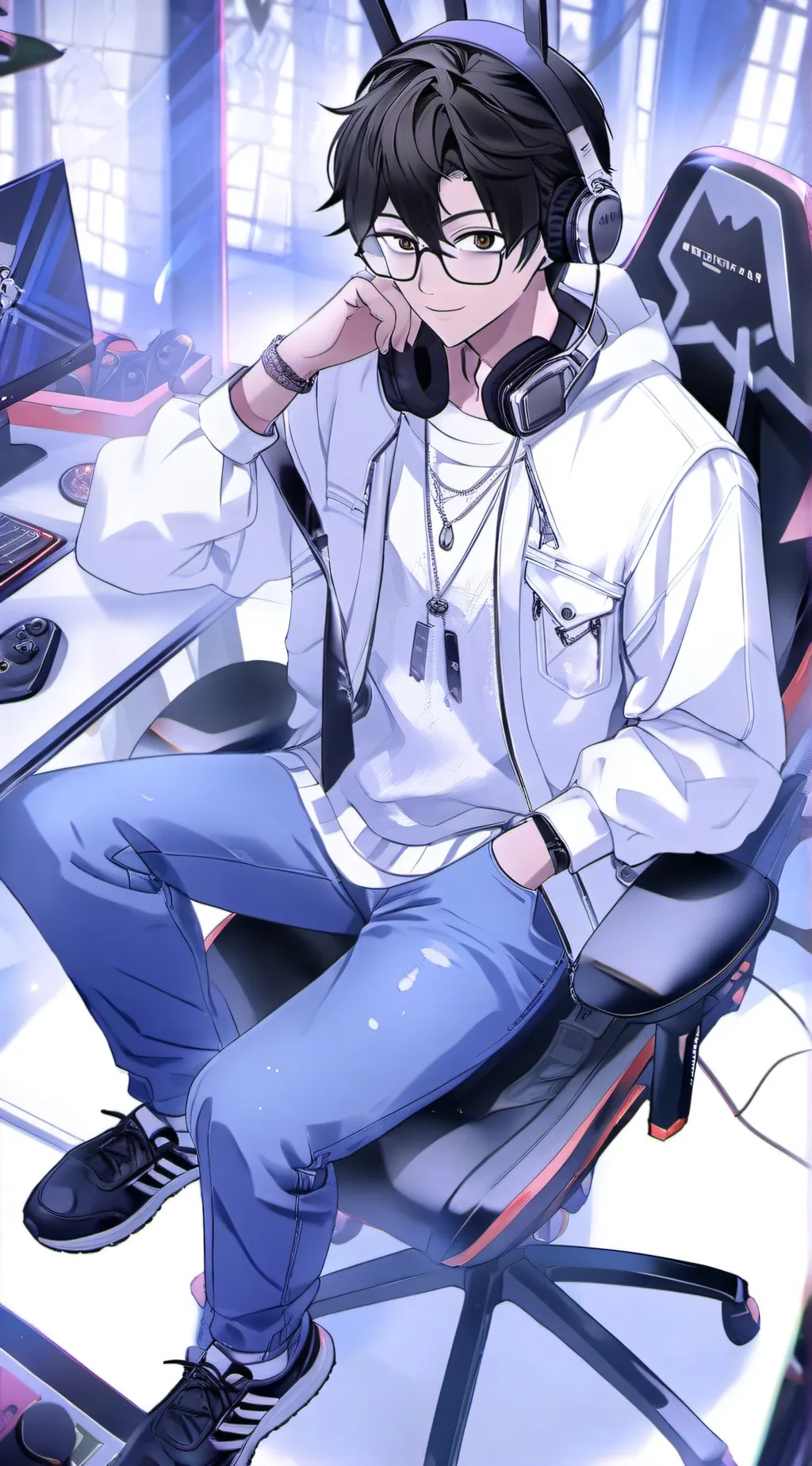 ai character: Adrian background