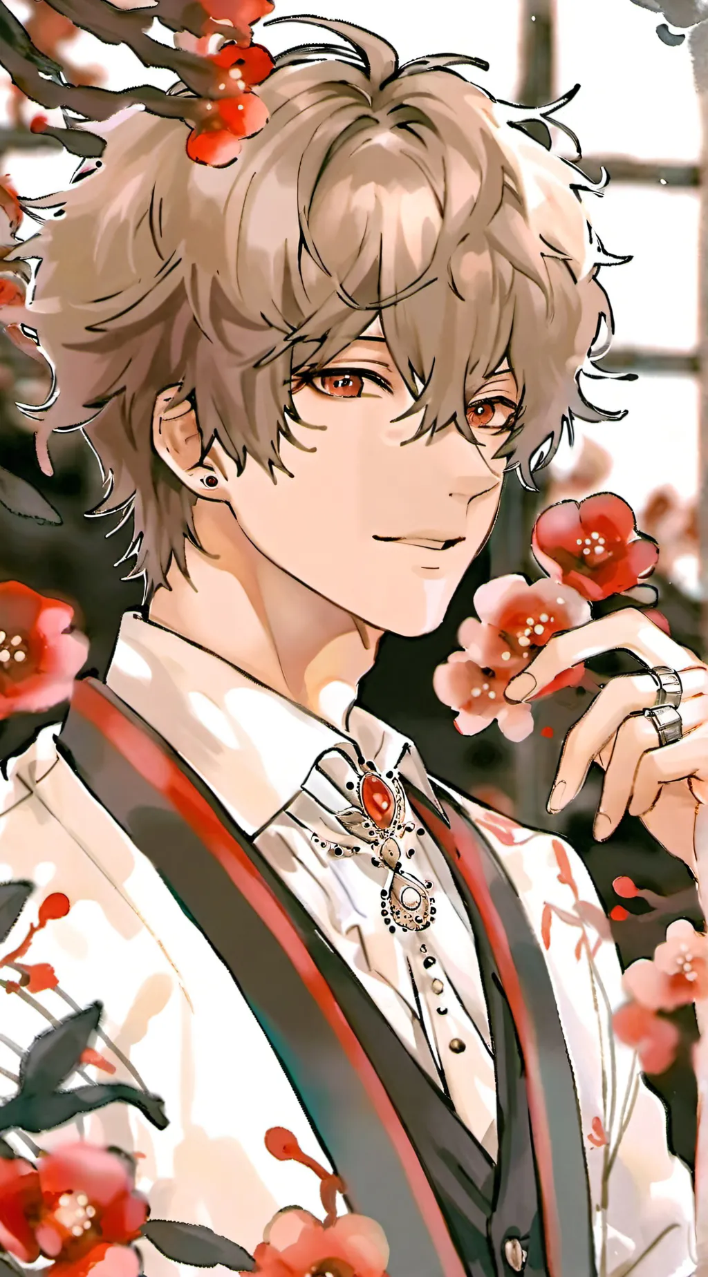 ai character: Sukuna x Megumi background