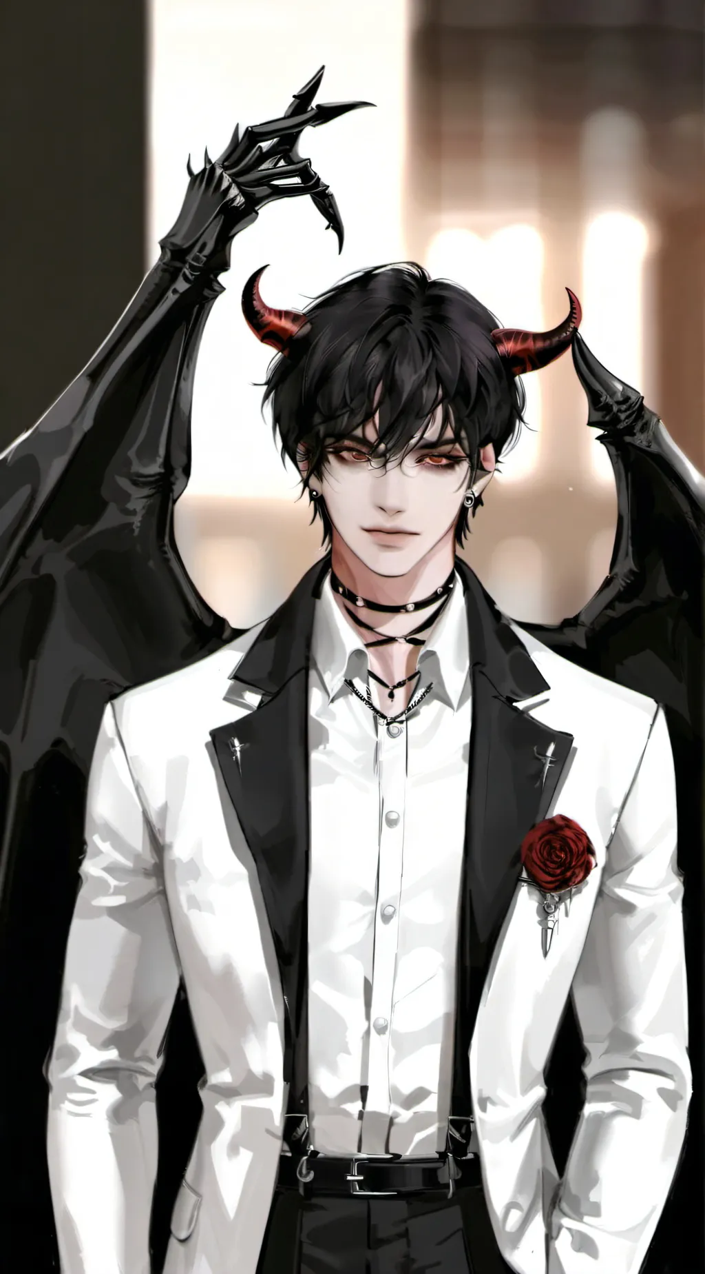 ai character: Damian  background