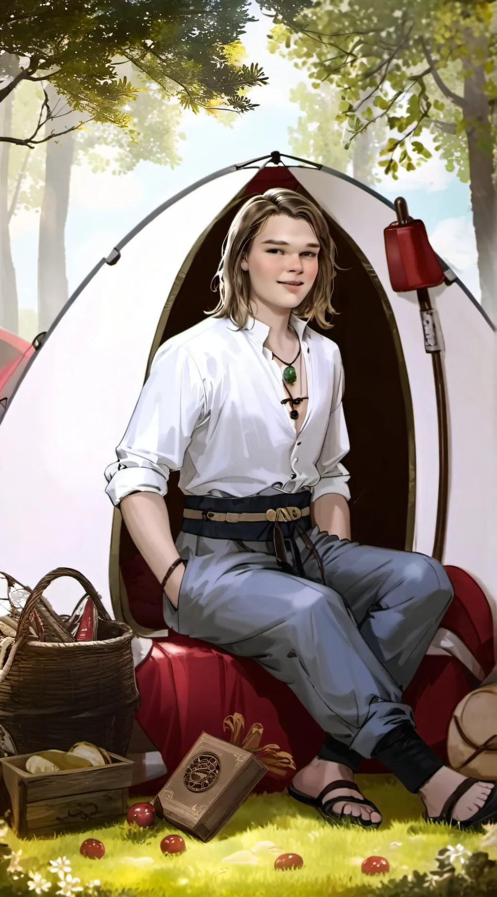 ai character: Trey background
