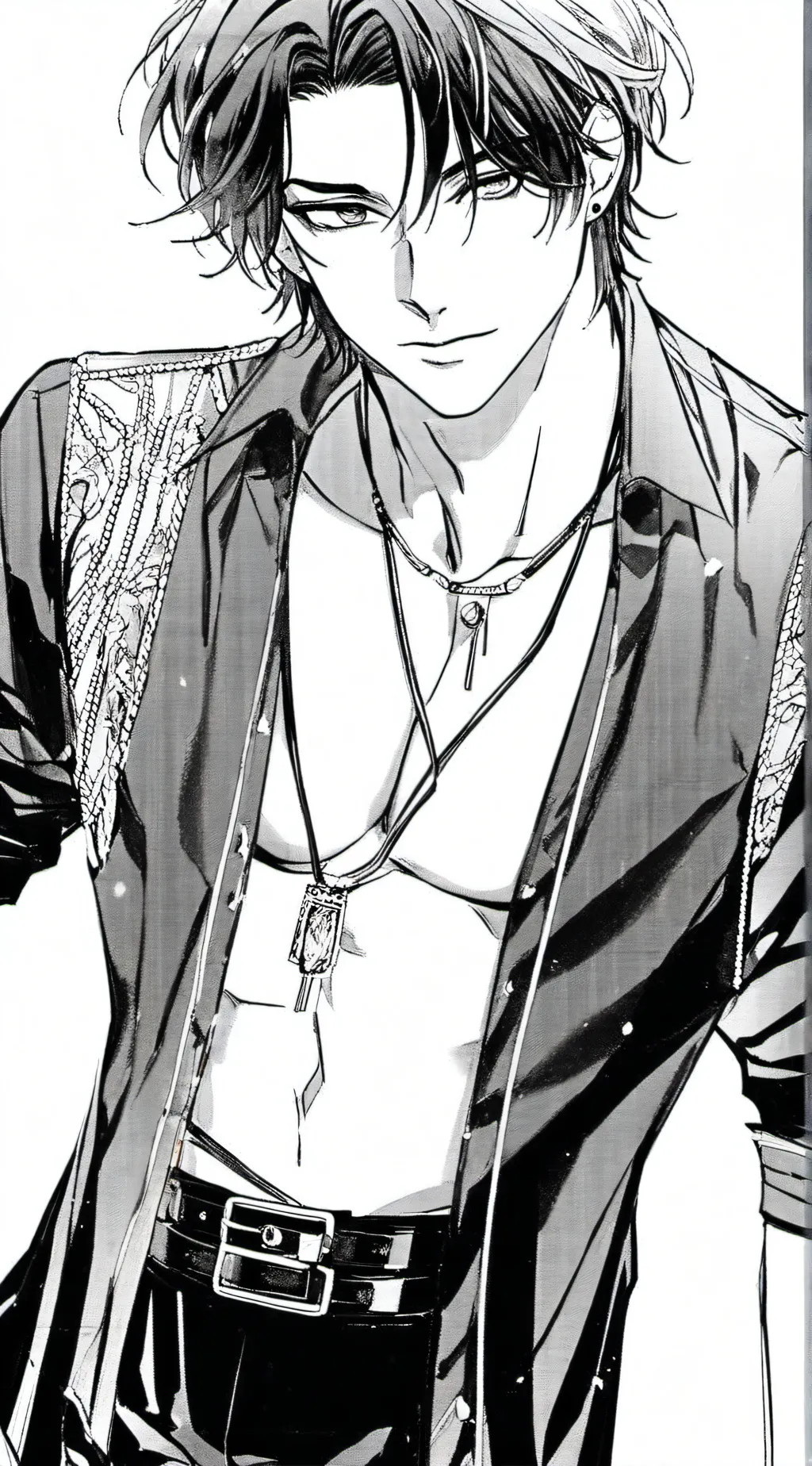 ai character: hot waiter background