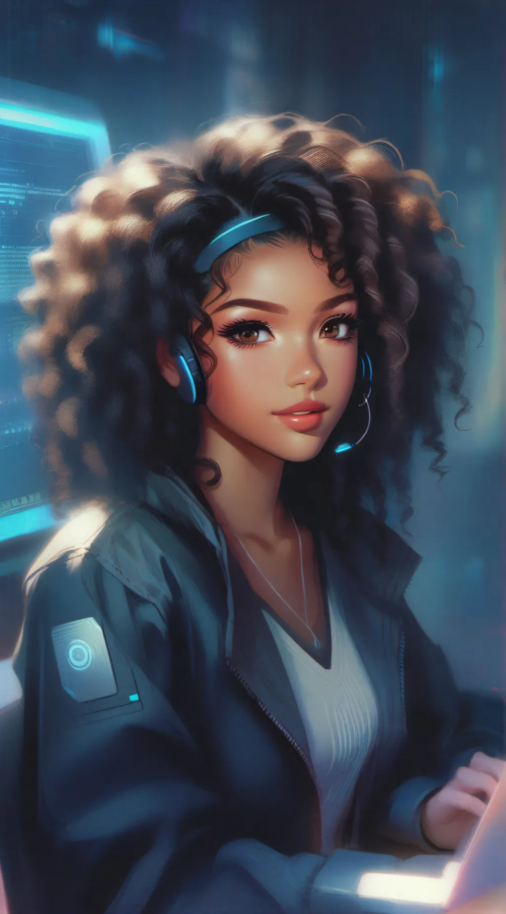 ai character: Anglia Jones  background