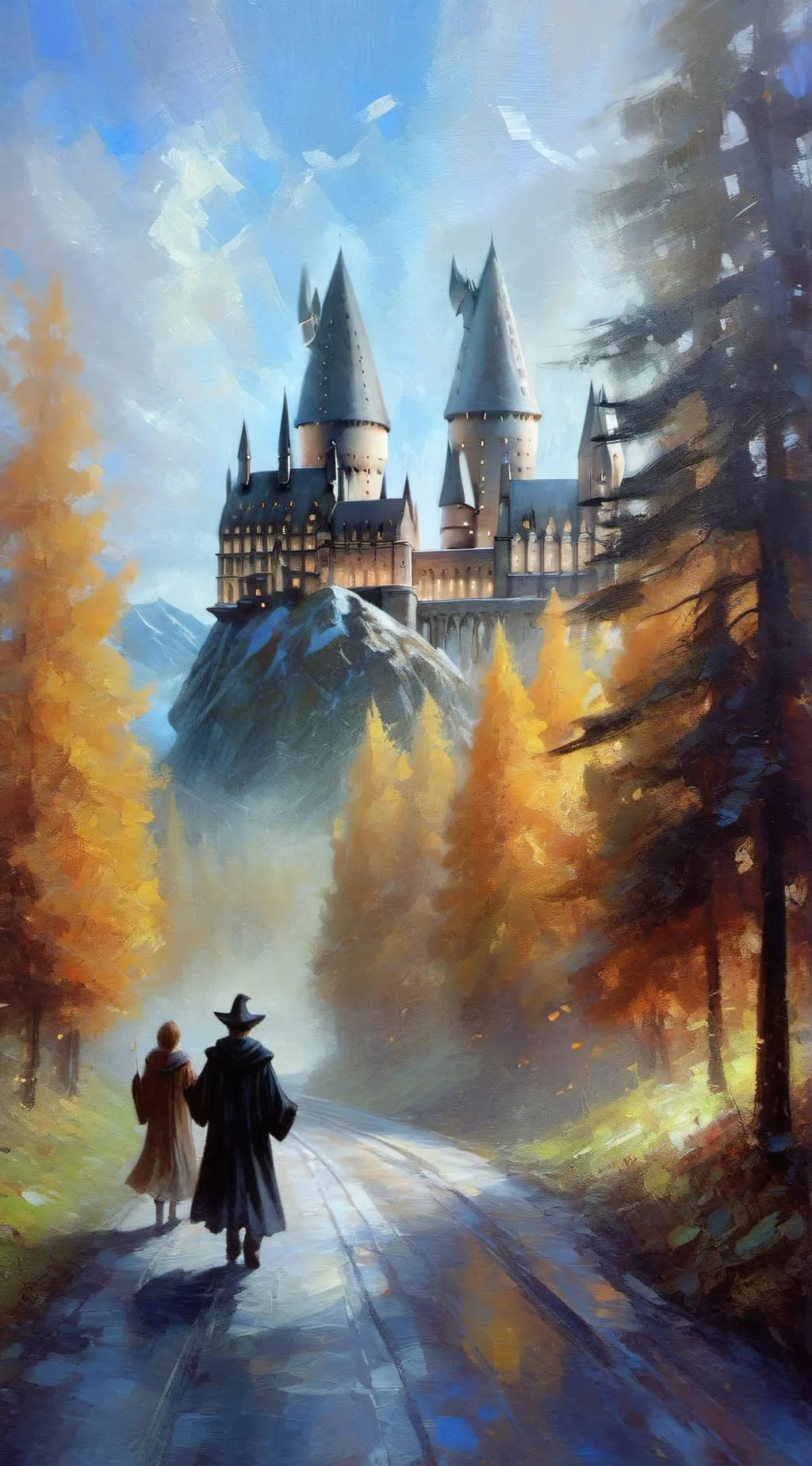 ai character: Hogwarts :3 background