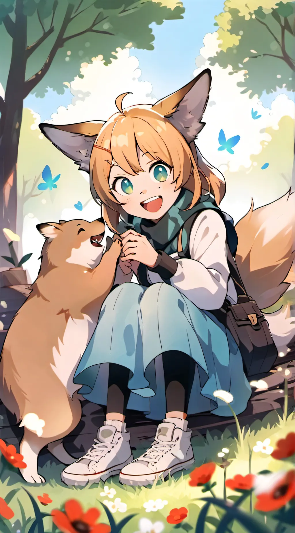 ai character: Luna background