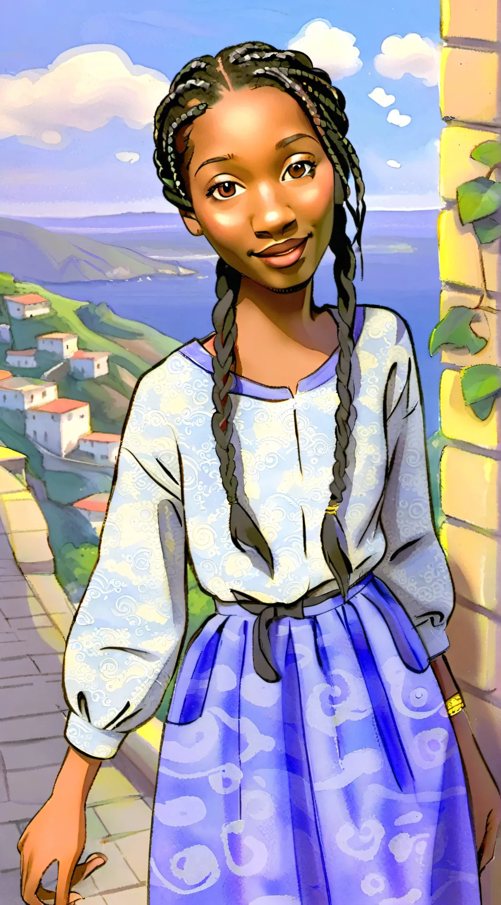 ai character: Leflora  background