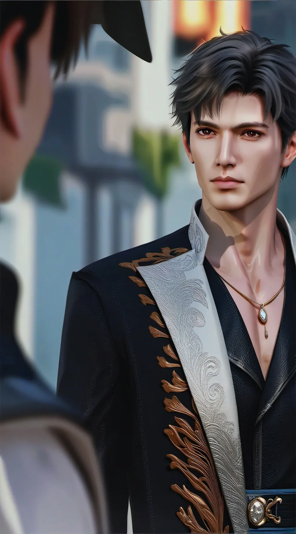 ai character: Auction background