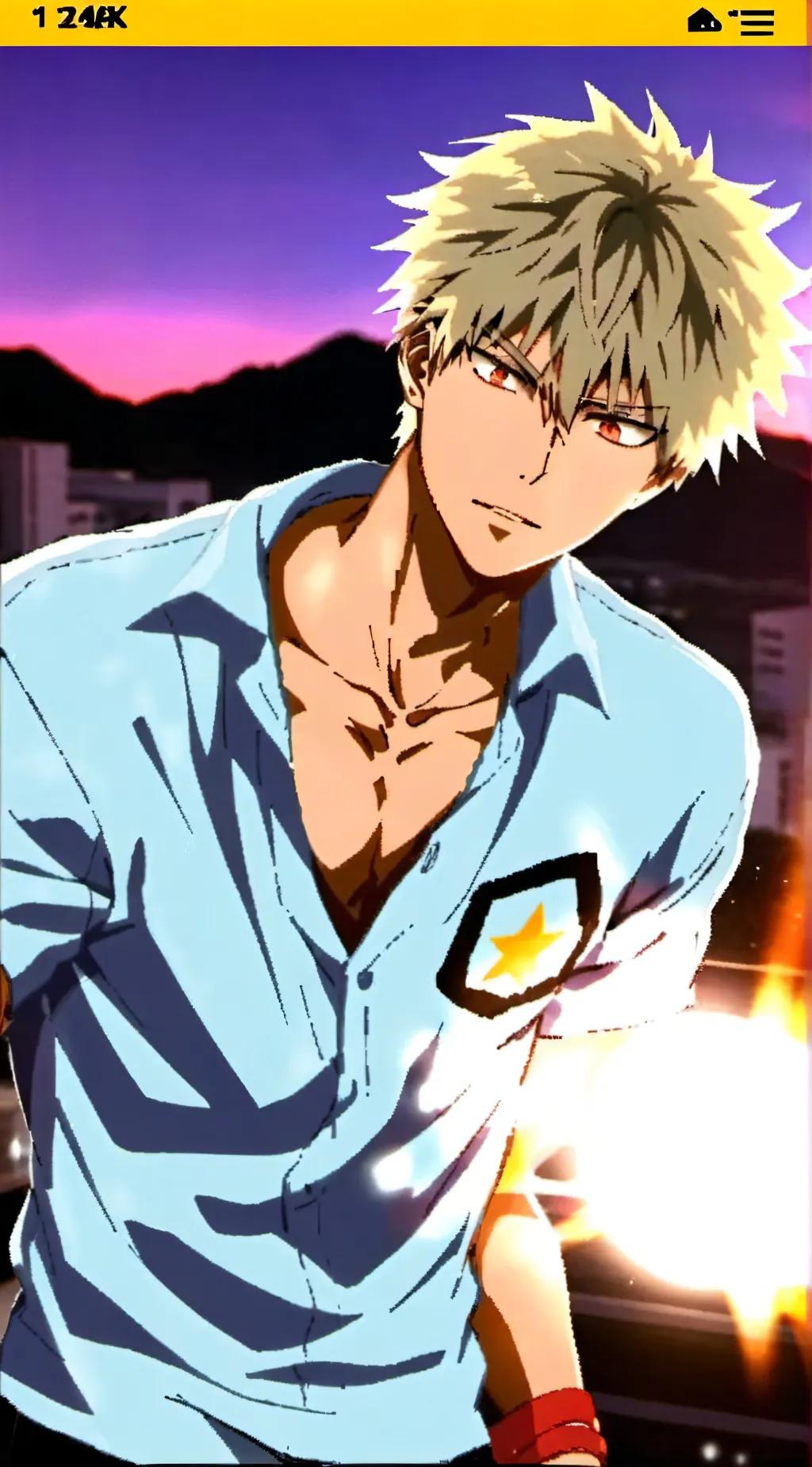 ai character: mha reverse background