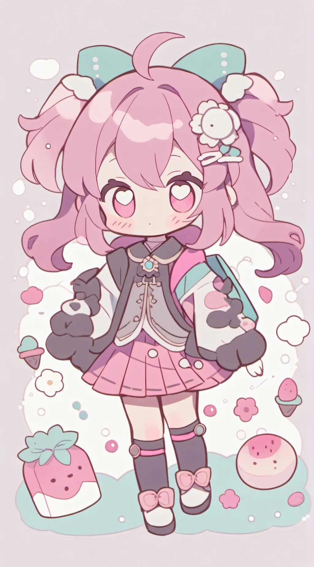 ai character: cheerleading squad background