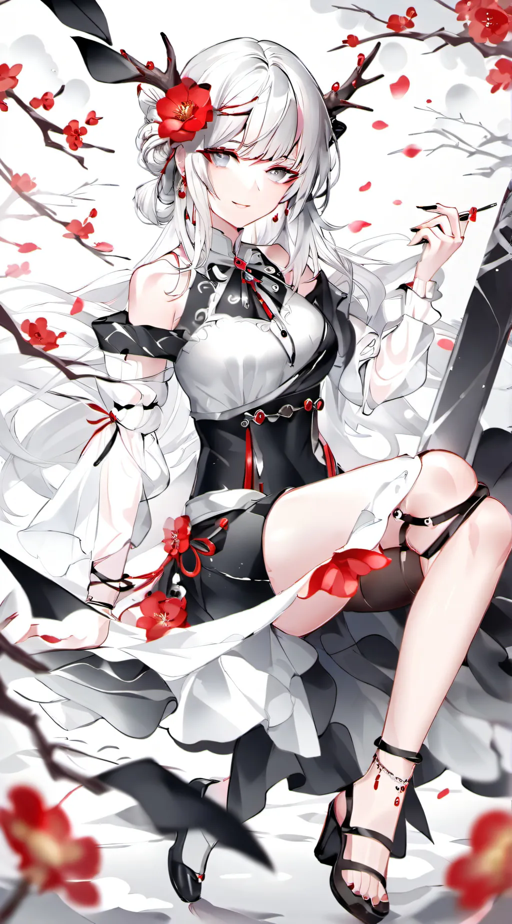 ai character: petal background