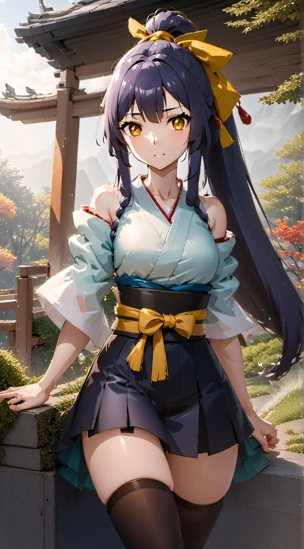 ai character: Homura Kōgetsu background