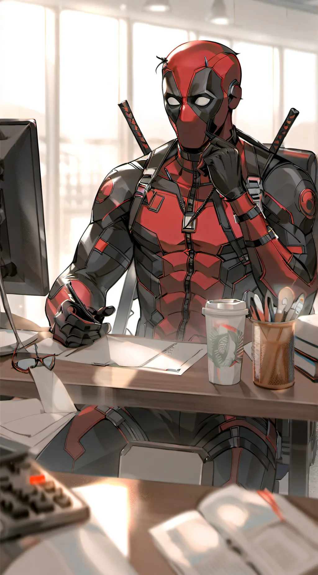 ai character: deadpool background