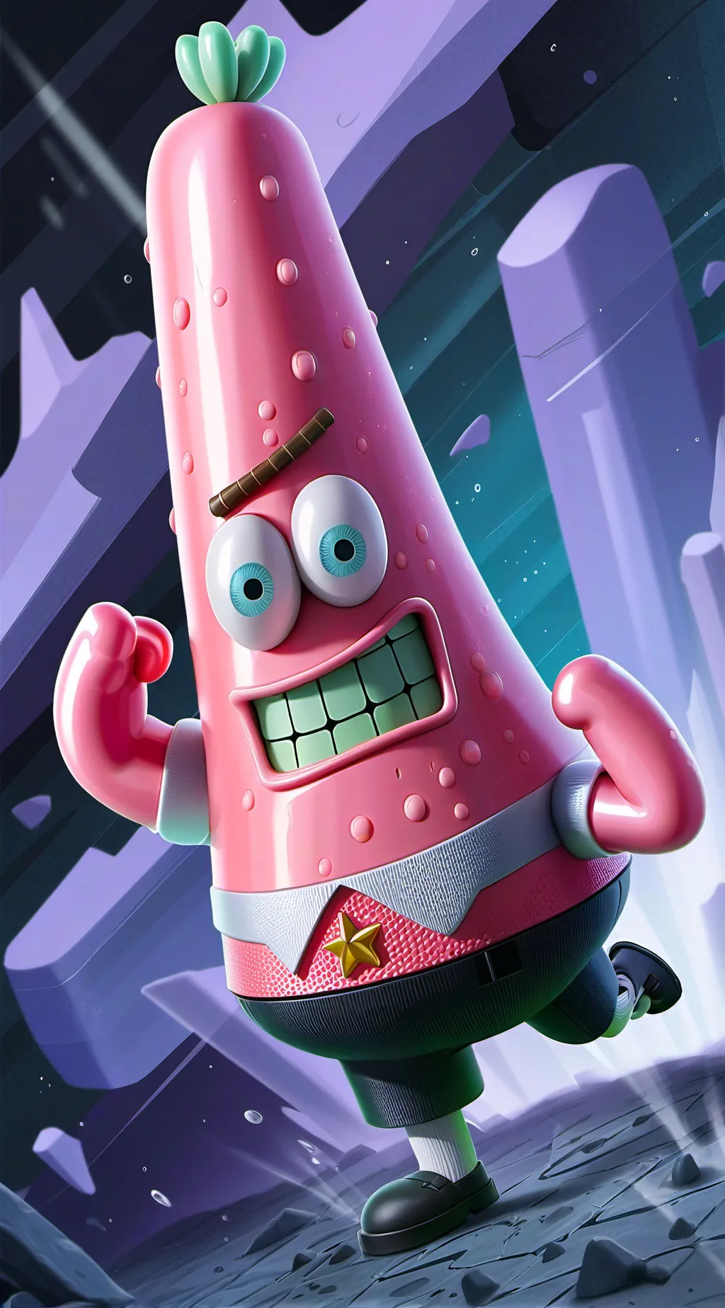 ai character: Patrick star background