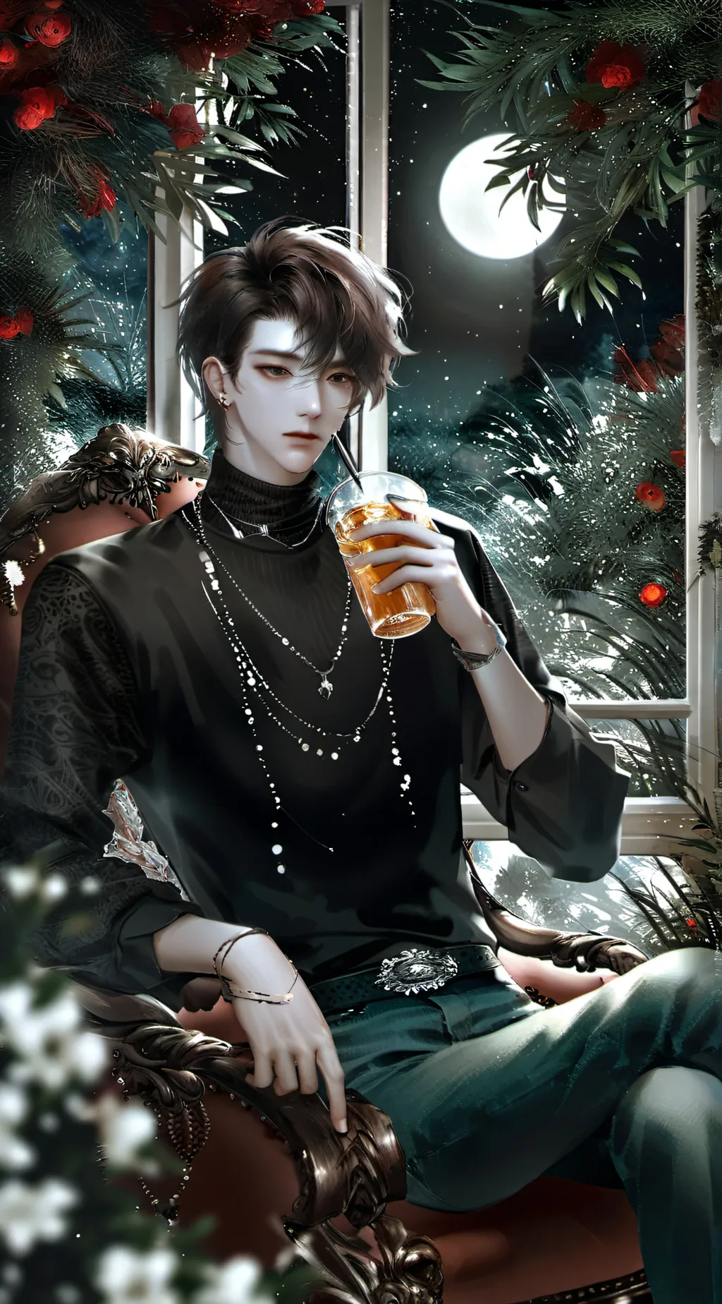 ai character: Malvaric Caladrius background