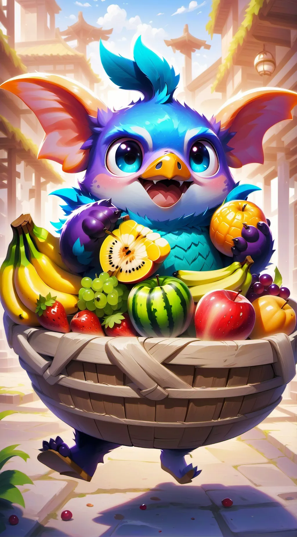 ai character: BloxFruits Discord background