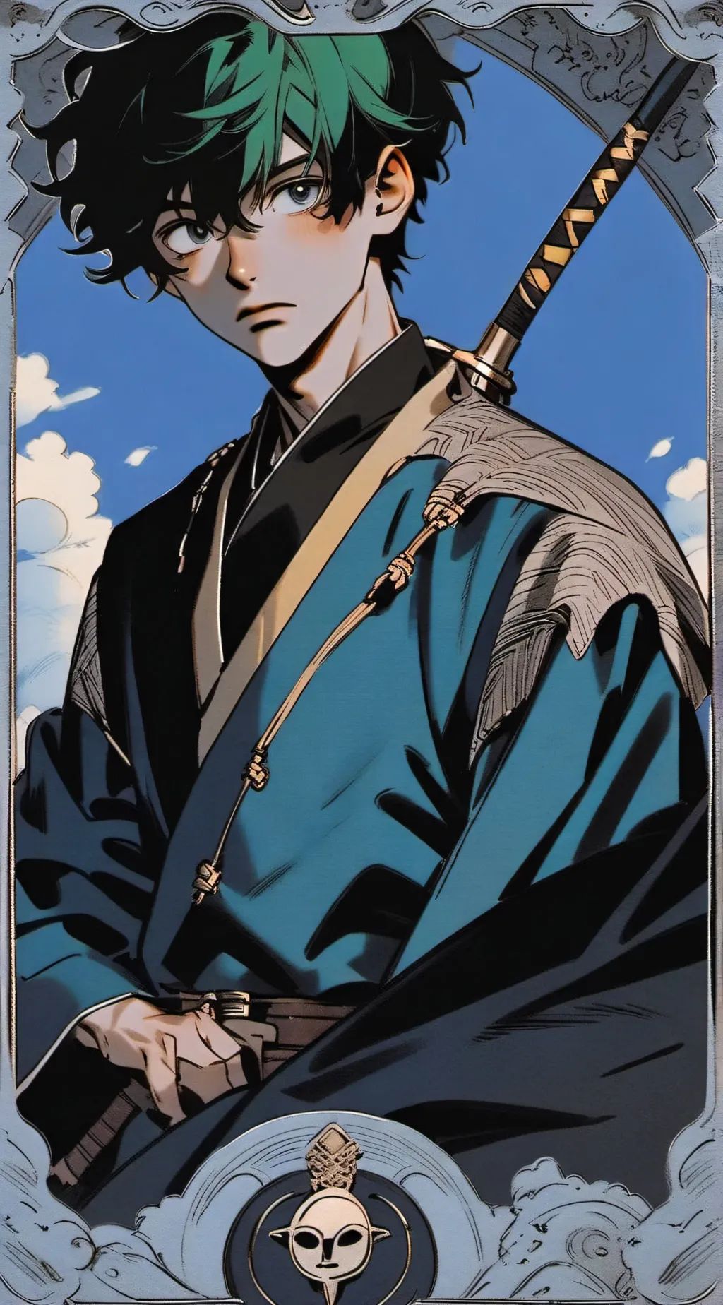 ai character: Deku background