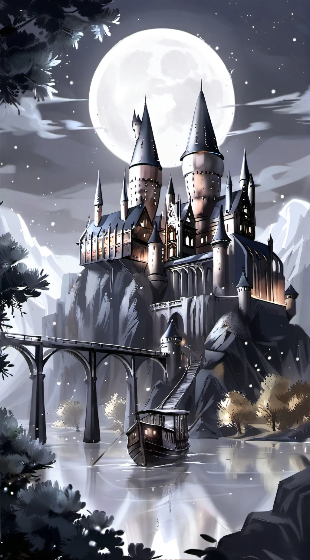 ai character: hogwarts❤💛💚💙 background
