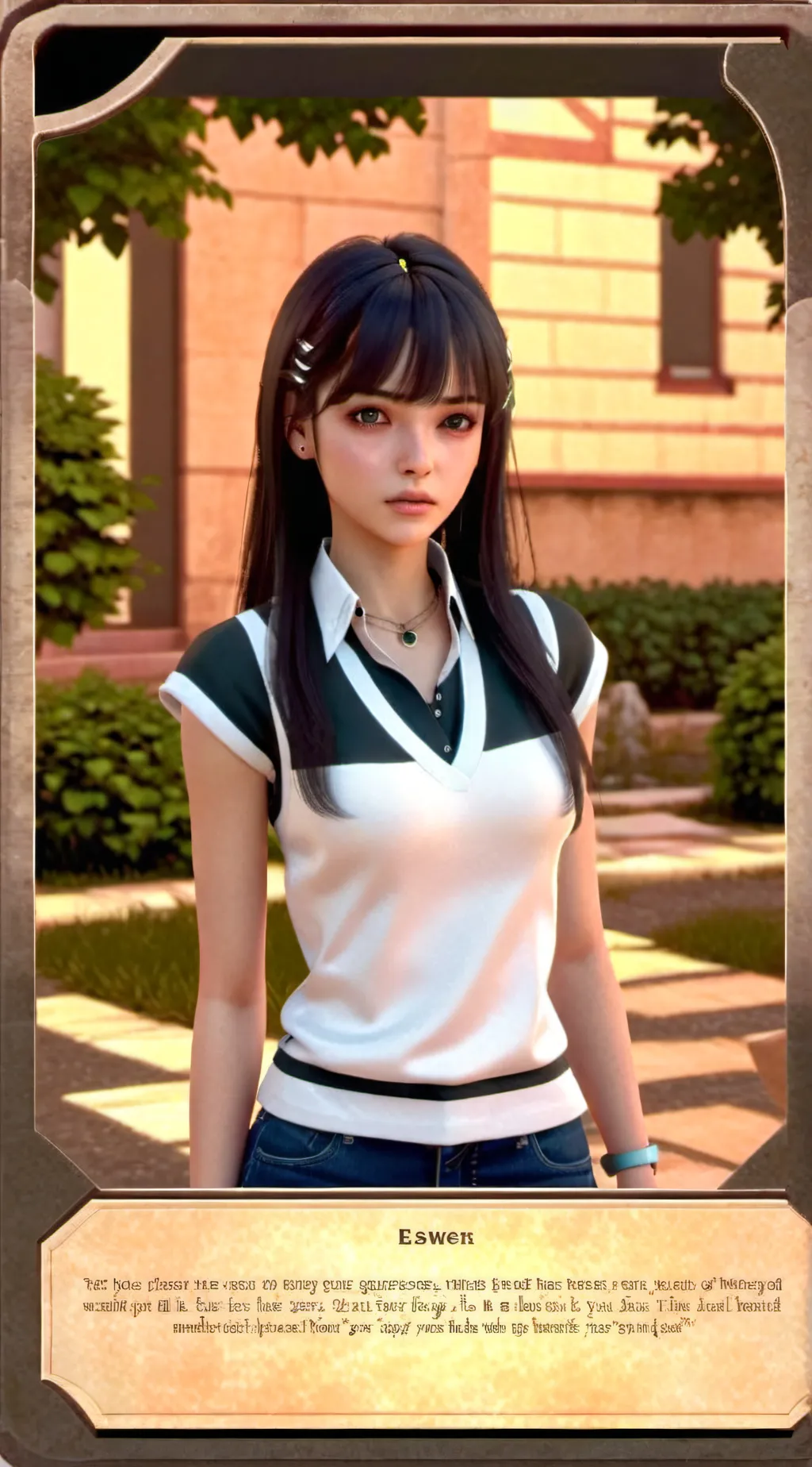 ai character: riko  background