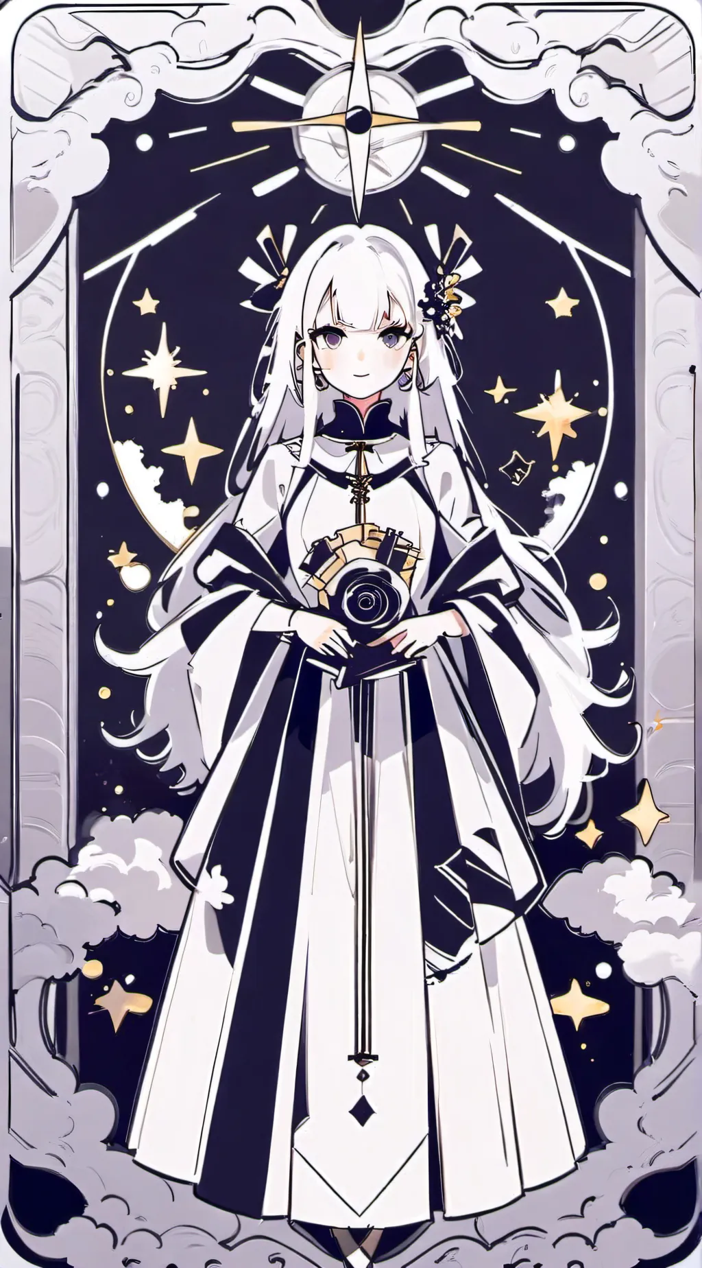 ai character: Queen Girl background