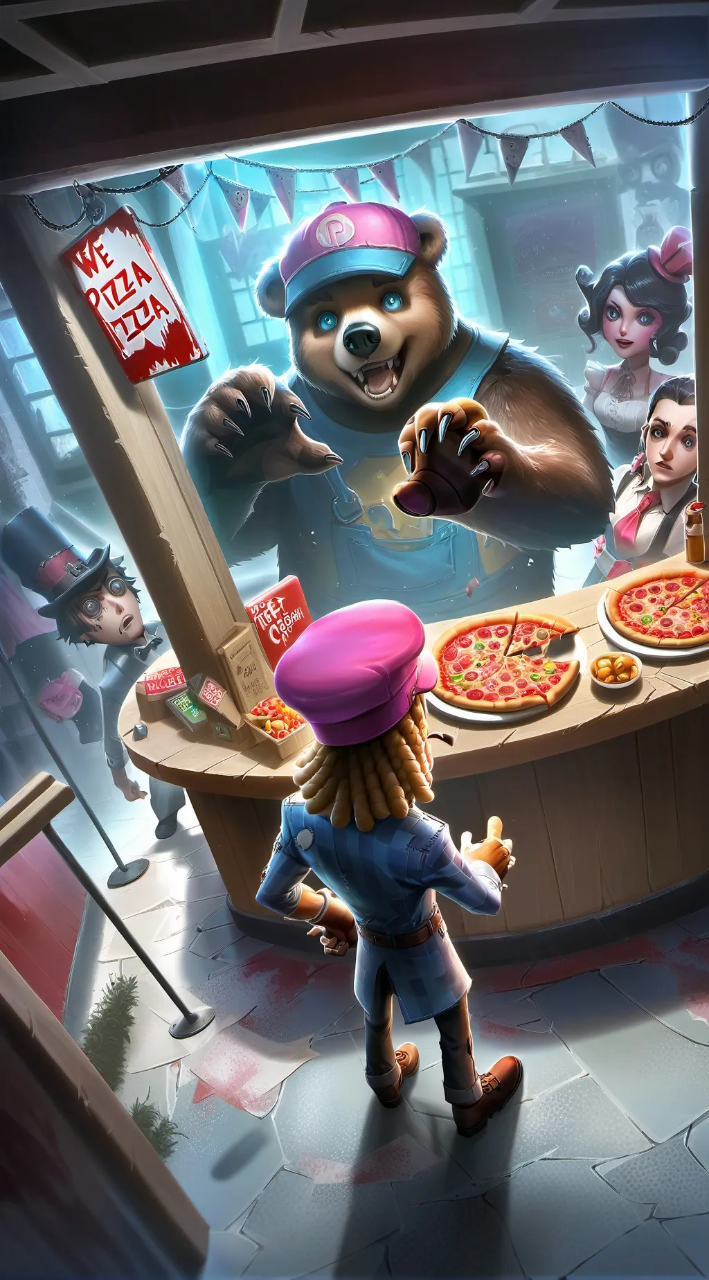 ai character: 5night at Freddy 2 background