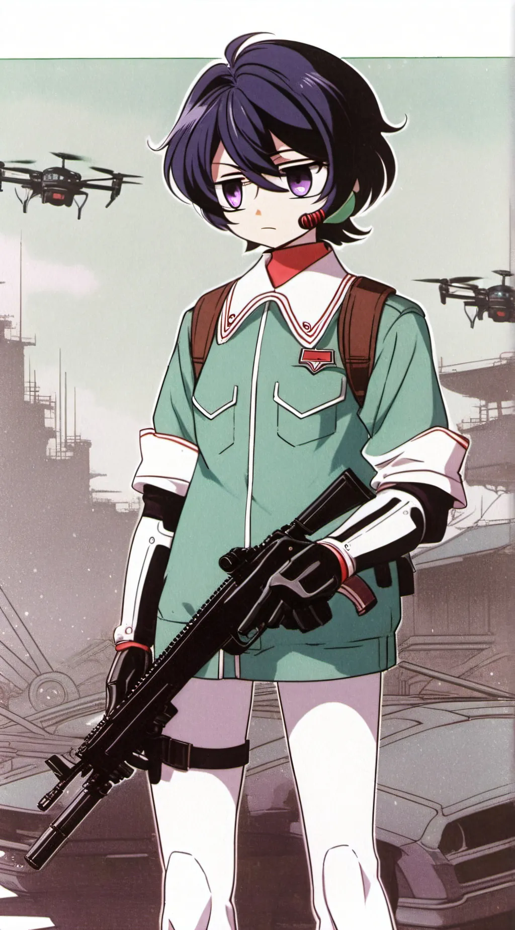 ai character: < Uzi Doorman > background