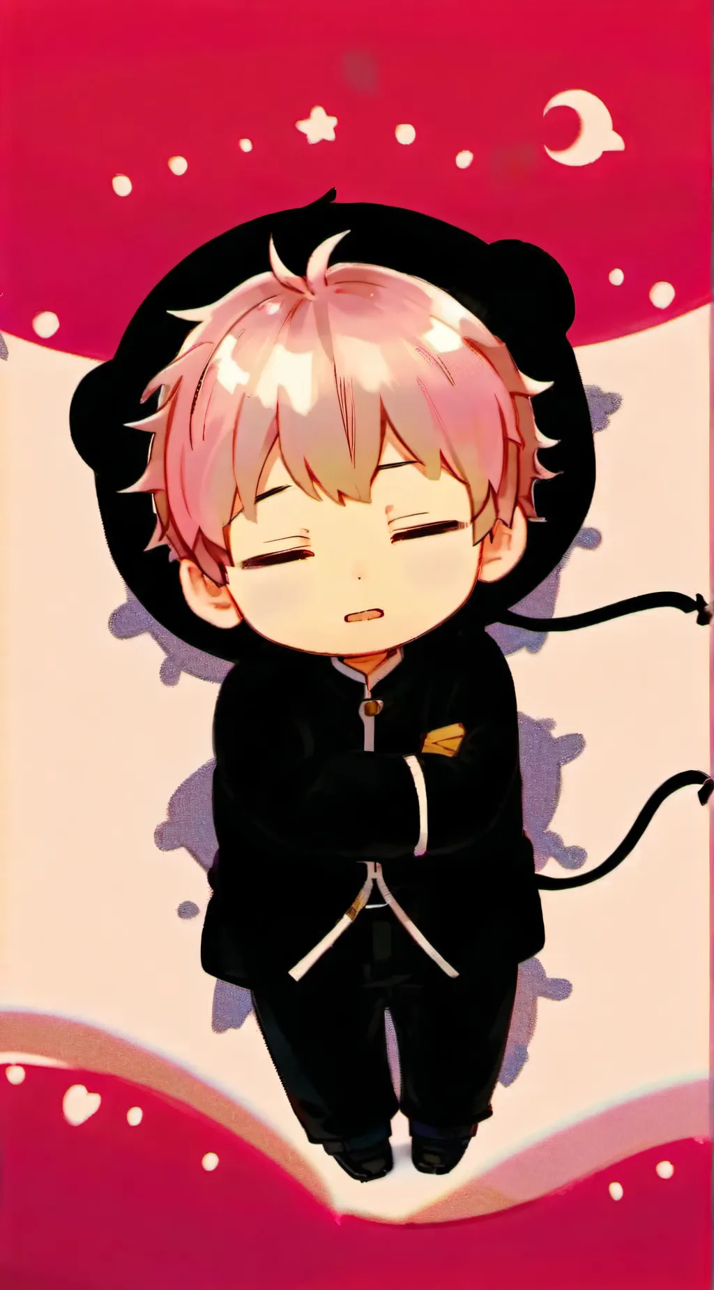 ai character: JJK-Halloween background
