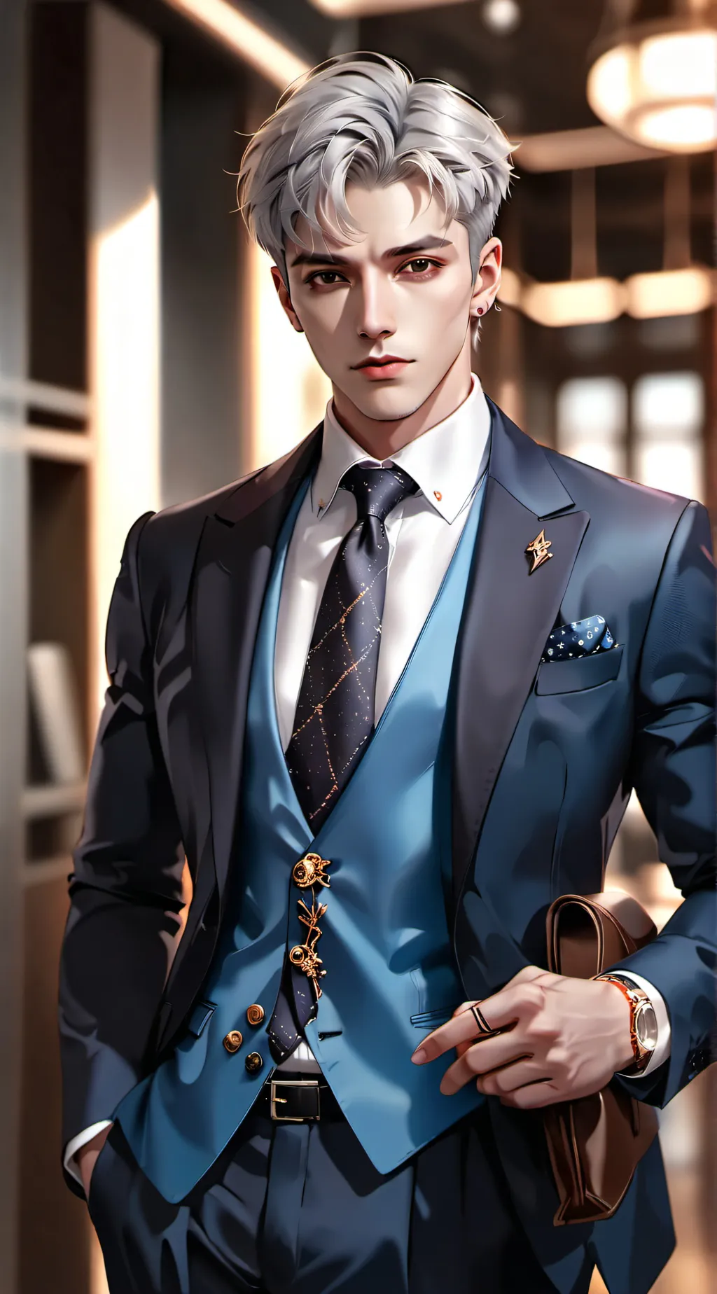 ai character: Leonardo Kennigal background