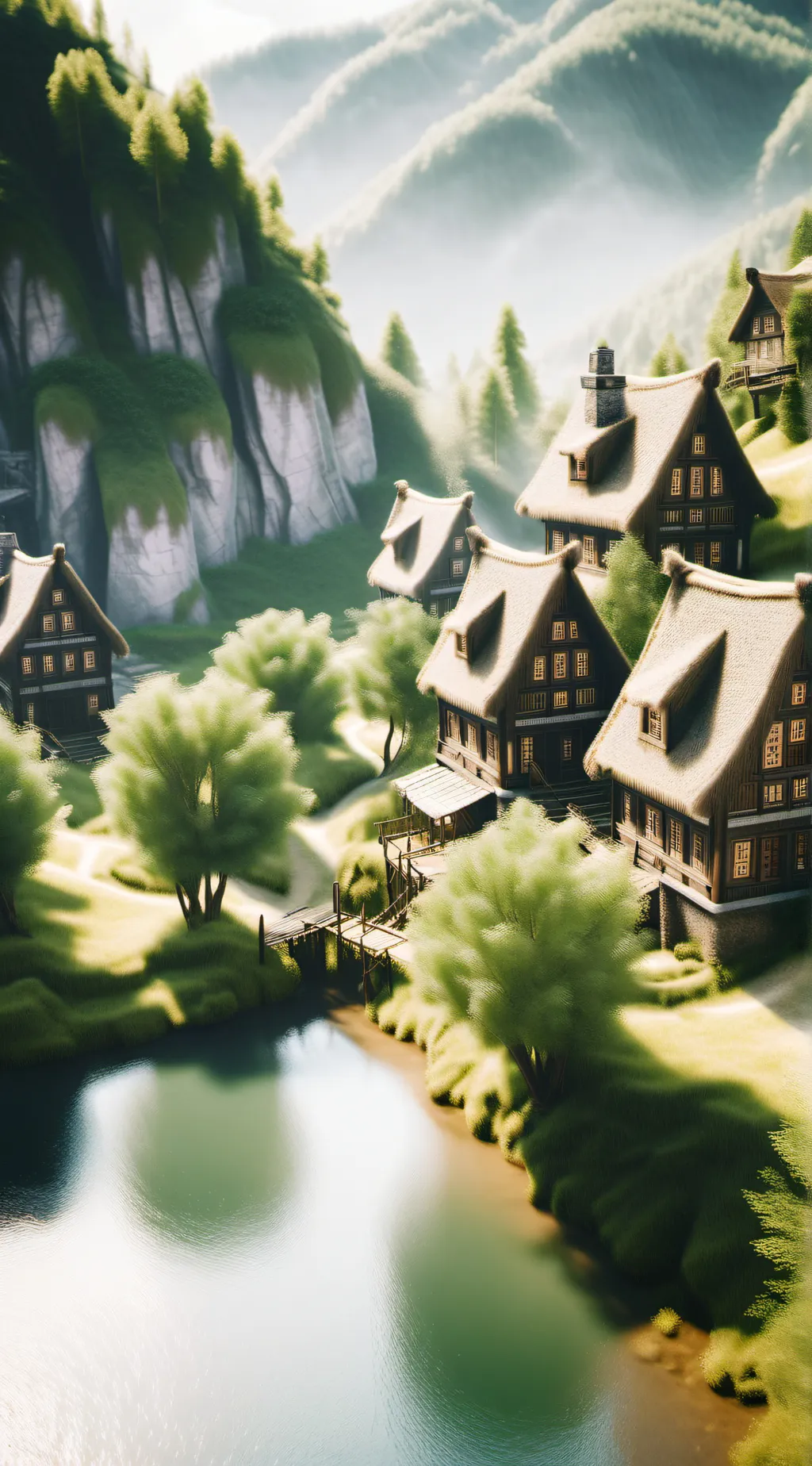 ai character: Village background