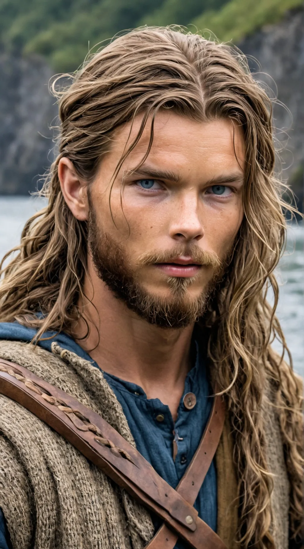 ai character: Leif Erikson  background