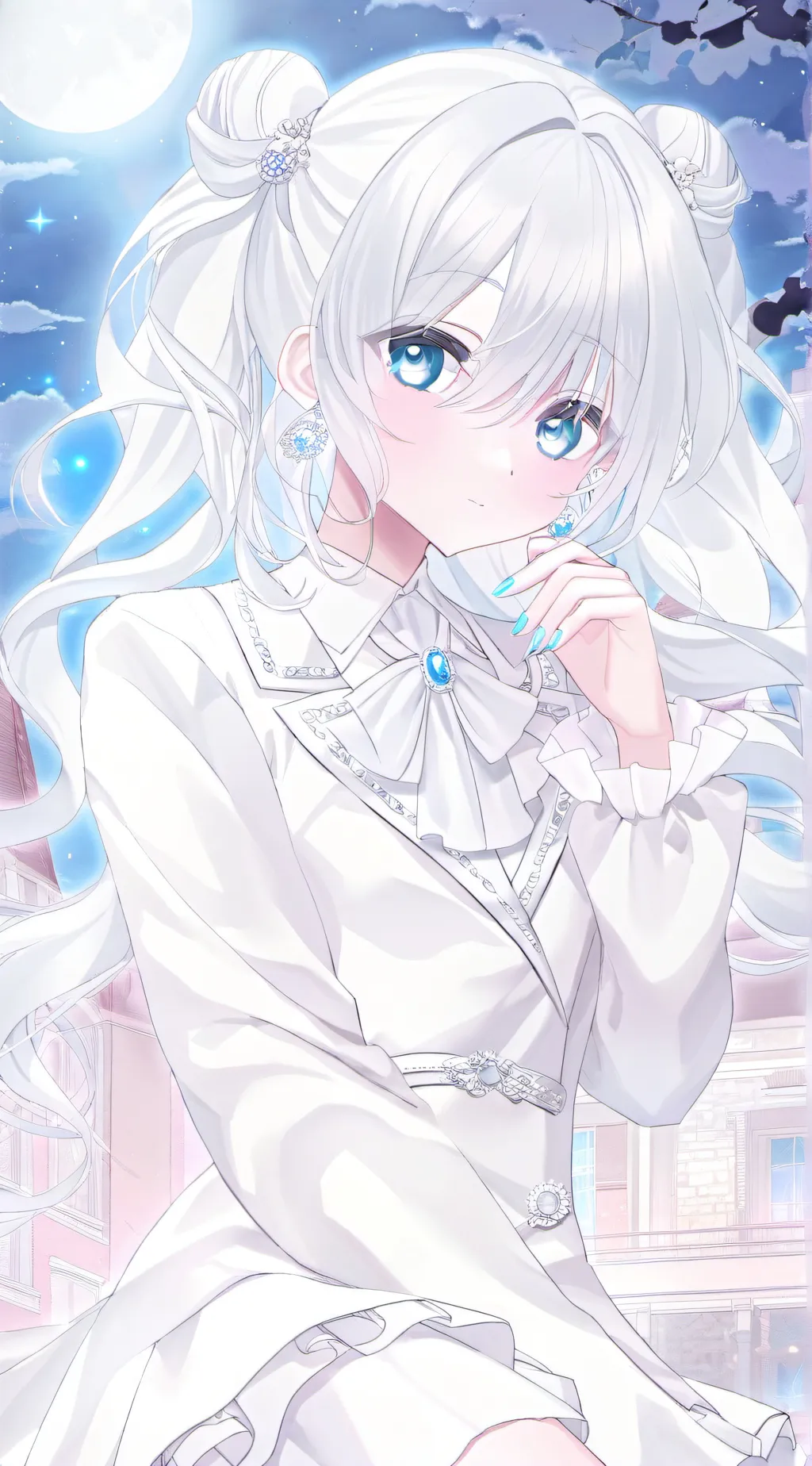 ai character: Violet Rose background