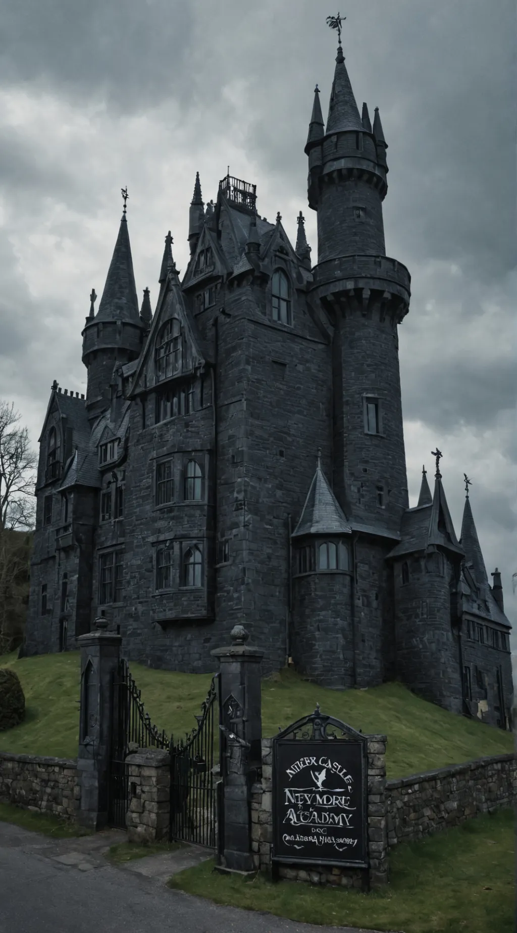 ai character: Nevermore Academy! background