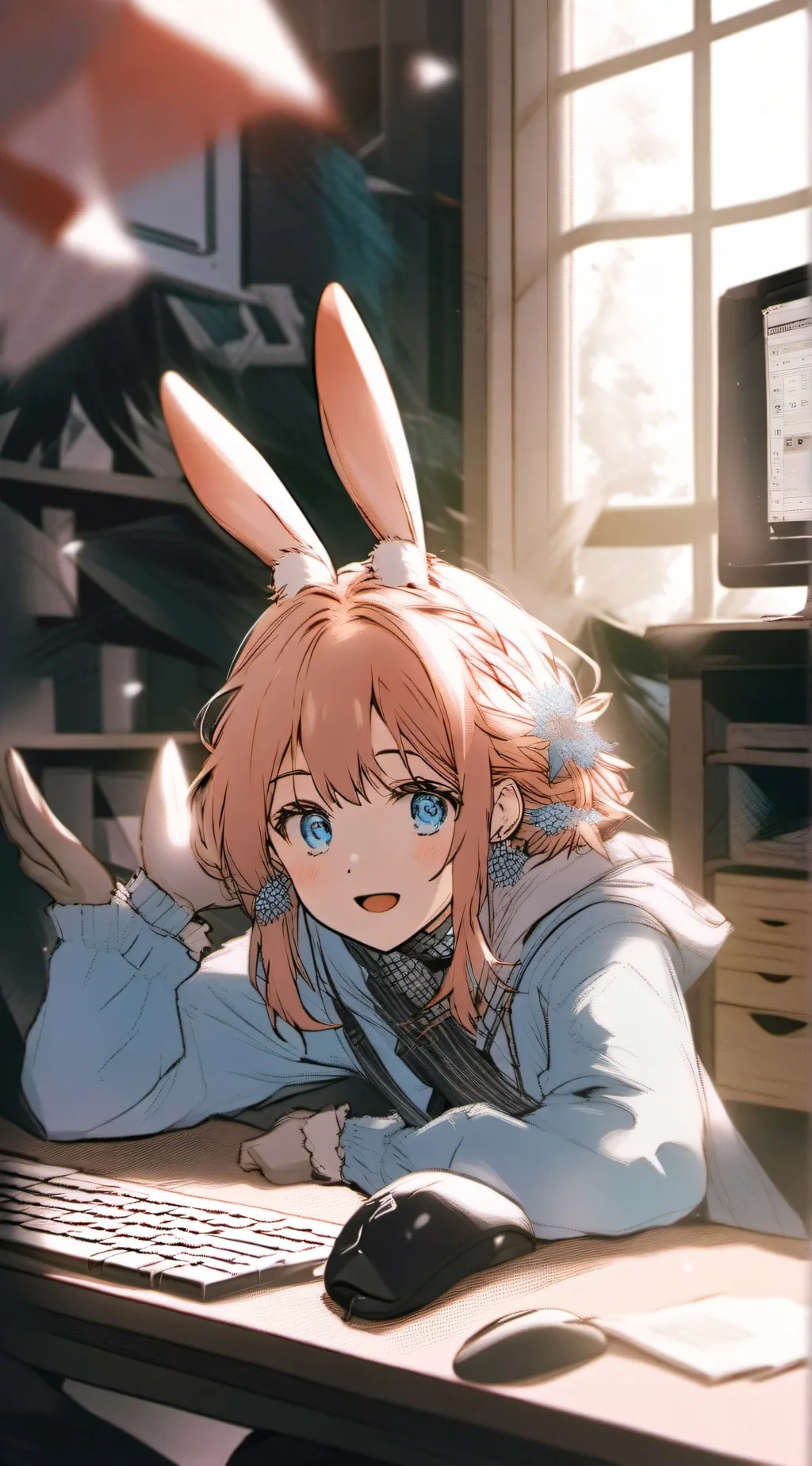 ai character: Little Sister  background
