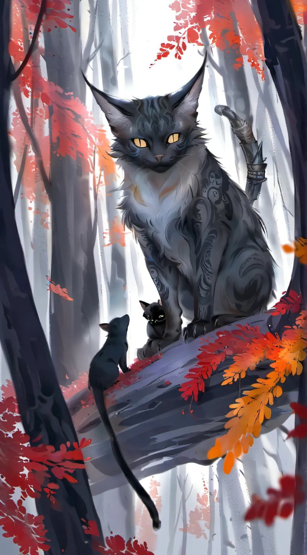 ai character: ∆~gray~∆ background